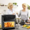 20QT Air Fryer Oven 10-in-1 Digital Convection LED Touch Screen Large Capacity Oil-Free Cooking 20QT air fryer oven, 10-in-1 digital air fryer, convection air fryer oven, LED touch screen air fryer, large capacity air fryer, oil-free cooking air fryer, multifunctional air fryer oven, family-size air fryer, 360° hot air circulation, healthy cooking air fryer