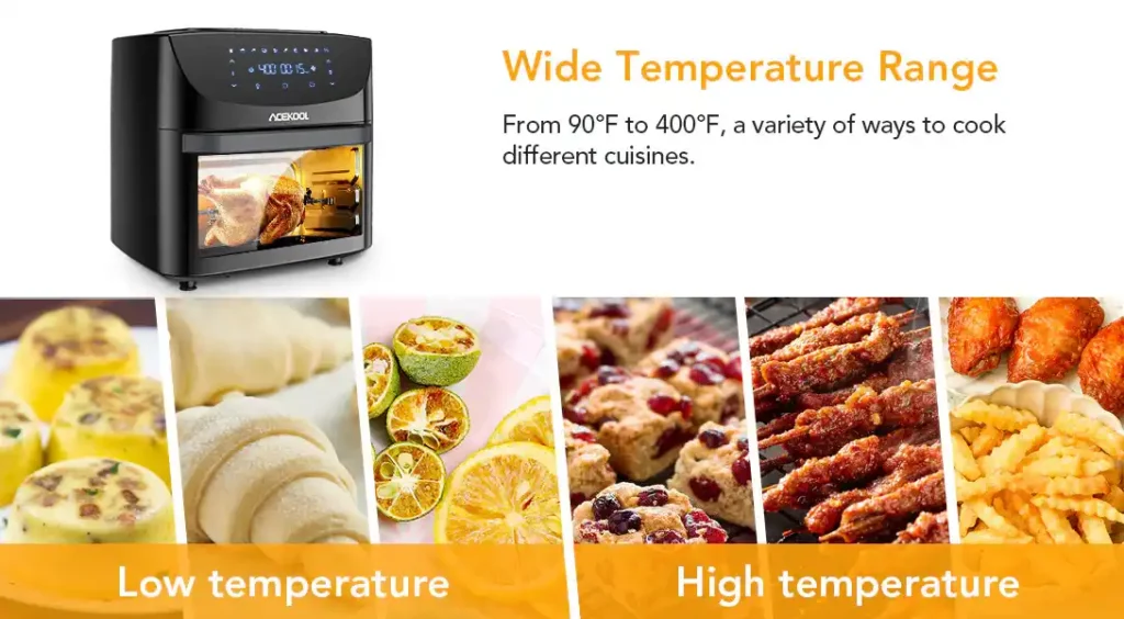 20QT Air Fryer Oven 10-in-1 Digital Convection LED Touch Screen Large Capacity Oil-Free Cooking 20QT air fryer oven, 10-in-1 digital air fryer, convection air fryer oven, LED touch screen air fryer, large capacity air fryer, oil-free cooking air fryer, multifunctional air fryer oven, family-size air fryer, 360° hot air circulation, healthy cooking air fryer