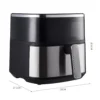 Upgrade your kitchen with. KOMORE  6L Digital Air Fryer is a game changer for healthier and fast cooking. Designed with advanced 360° hot air circulation, it delivers crispy, golden results with up to 80% less oil, making every meal guilt-free and delicious. The intuitive LED touchscreen offers effortless control, while multiple preset cooking modes take the guesswork out of meal prep. With an adjustable temperature range of 80°C-200°C  and a built-in timer, you can fry, bake, roast, and reheat with precision. Its spacious capacity allows you to cook family-size portions, while the non-stick, dishwasher-safe basket ensures easy cleanup. Whether you are making crispy fries, juicy chicken, or roasted vegetables, the KOMORE  6L Digital Air Fryer provides a seamless efficient cooking experience perfect for busy households. CE, UKCA certified for quality and reliability. For more details, visit our [Compliance certifications].