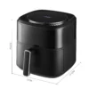 Upgrade your kitchen with. KOMORE  6L Digital Air Fryer is a game changer for healthier and fast cooking. Designed with advanced 360° hot air circulation, it delivers crispy, golden results with up to 80% less oil, making every meal guilt-free and delicious. The intuitive LED touchscreen offers effortless control, while multiple preset cooking modes take the guesswork out of meal prep. With an adjustable temperature range of 80°C-200°C  and a built-in timer, you can fry, bake, roast, and reheat with precision. Its spacious capacity allows you to cook family-size portions, while the non-stick, dishwasher-safe basket ensures easy cleanup. Whether you are making crispy fries, juicy chicken, or roasted vegetables, the KOMORE  6L Digital Air Fryer provides a seamless efficient cooking experience perfect for busy households. CE, UKCA certified for quality and reliability. For more details, visit our [Compliance certifications].