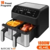 8L Dual Basket Air Fryer | High Power | No-Oil Cooking | Crispy & Healthy Meals - Image 4