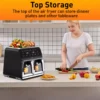 Upgrade your kitchen with. 8L Dual Zone Air Fryer is a game changer for healthier and fast cooking. Designed with advanced 360° hot air circulation, it delivers crispy, golden results with up to 80% less oil, making every meal guilt-free and delicious. The intuitive LED touchscreen offers effortless control, while multiple preset cooking modes take the guesswork out of meal prep. With an adjustable temperature range of 80°C-200°C  and a built-in timer, you can fry, bake, roast, and reheat with precision. Its spacious capacity allows you to cook family-size portions, while the non-stick, dishwasher-safe basket ensures easy cleanup. Whether you are making crispy fries, juicy chicken, or roasted vegetables, the 8L Dual Zone Air Fryer provides a seamless efficient cooking experience perfect for busy households. CE, UKCA certified for quality and reliability.