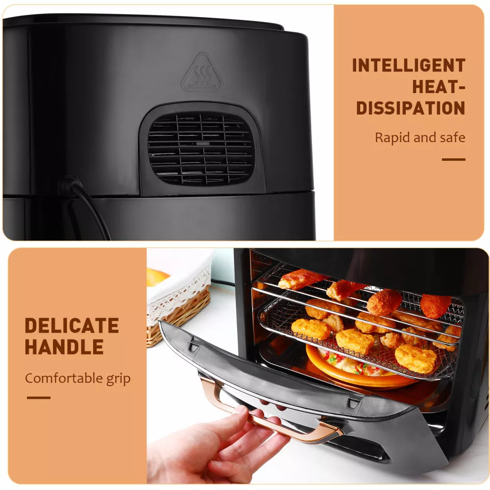 KOMORE 15L Digital Air Fryer – Oil-Free Cooking, Oven & Dehydrator kitchengGO 15L Air Fryer, Large Digital Air Fryer, Oil-Free Air Fryer, Air Fryer Oven UK, Multifunction Air Fryer, Air Fryer with Viewable Window, Touch Screen Air Fryer, Best Air Fryer for Chicken, Air Fryer for Roast Potatoes, Air Fryer for Chips, Energy-Efficient Air Fryer, Air Fryer Dehydrator, Air Fryer Black Friday Deals, Air Fryer Recipes UK, KitchenGO Air Fryer