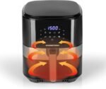 KitchenGO.co.uk 8L Smart Air Fryer | Touch Control | 8 Presets | 60-Min Timer | 80°C-200°C 8L Air Fryer, Smart Air Fryer, Large Capacity Air Fryer, Digital Touchscreen Air Fryer, Oil-Free Cooking Appliance, Multifunctional Air Fryer, Healthy Cooking Air Fryer, Adjustable Temperature Control Air Fryer, Non-Stick Basket Air Fryer, Energy-Efficient Air Fryer