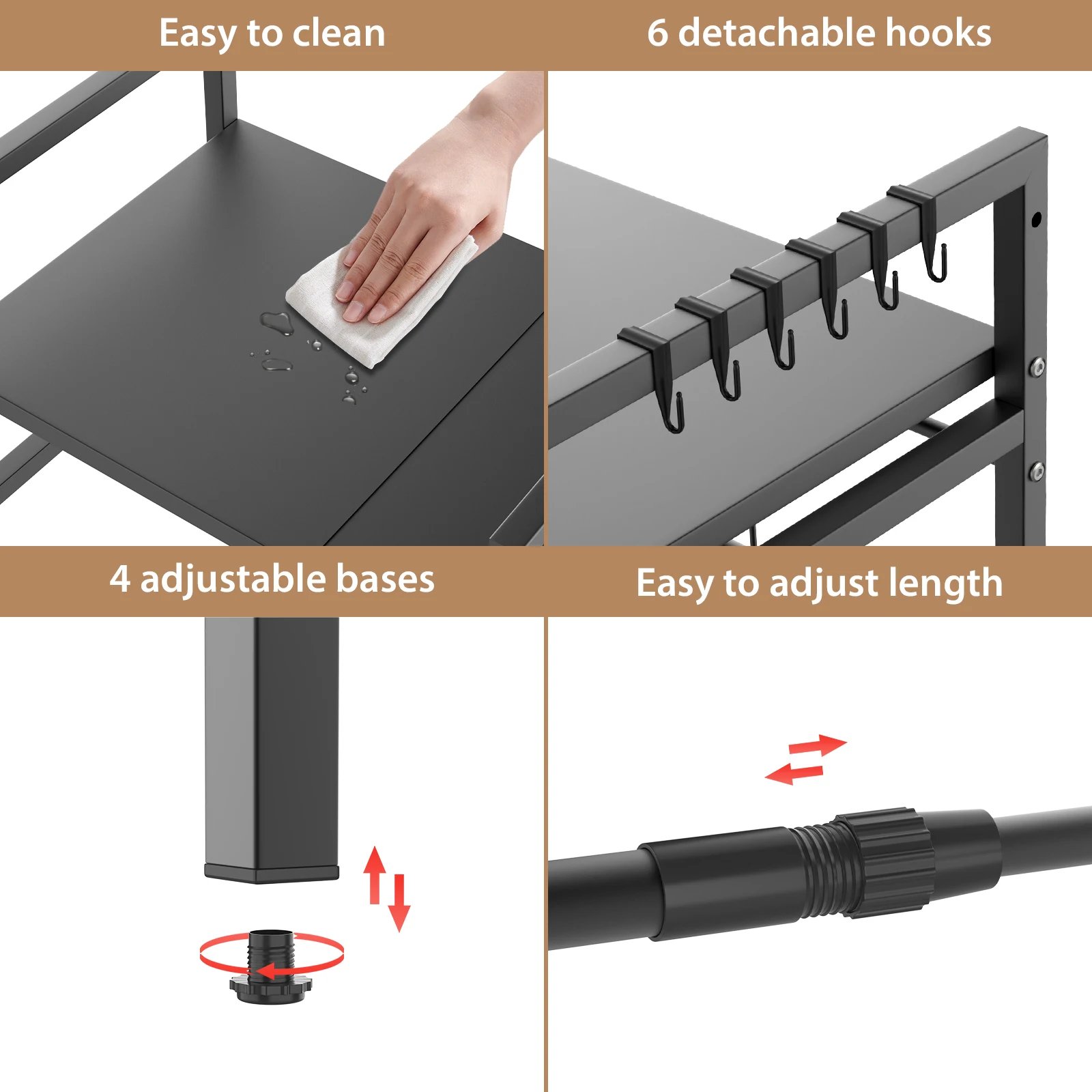 Adjustable Microwave Shelf
