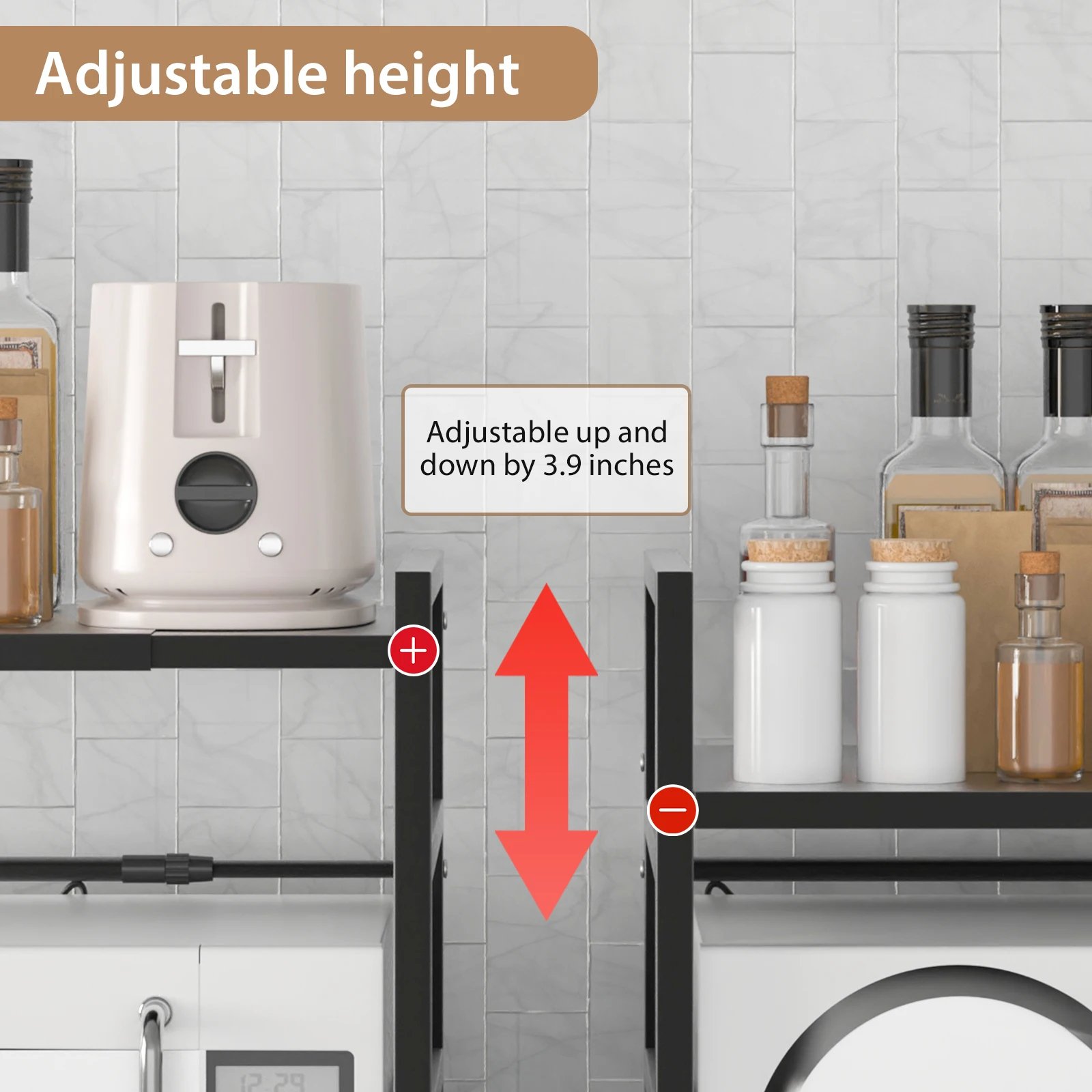 Adjustable Microwave Shelf