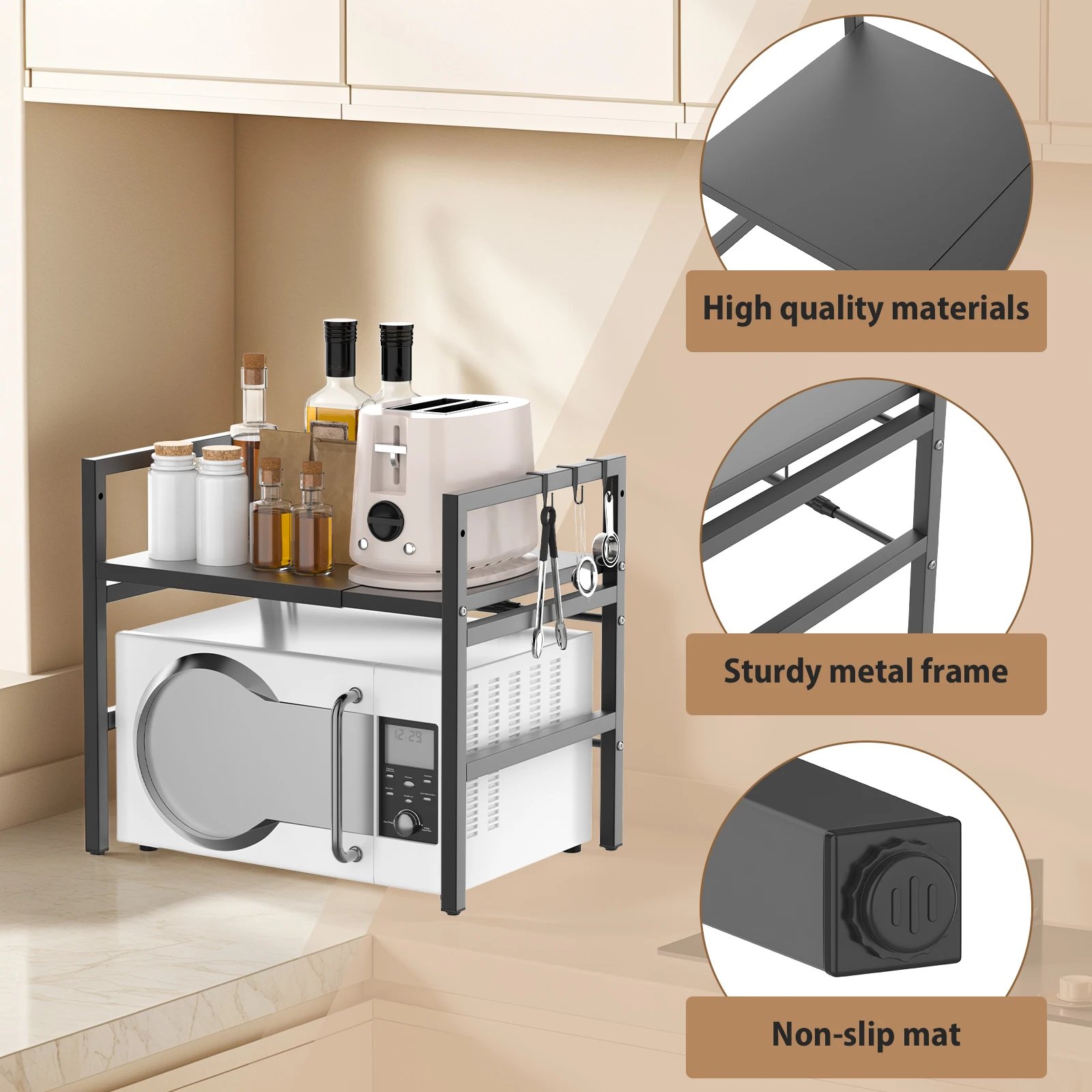 Adjustable Microwave Shelf