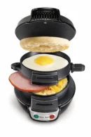 Make fresh breakfast sandwiches in minutes. Compact, non-stick breakfast sandwich maker for eggs, muffins & bacon. Easy, fast & mess-free.