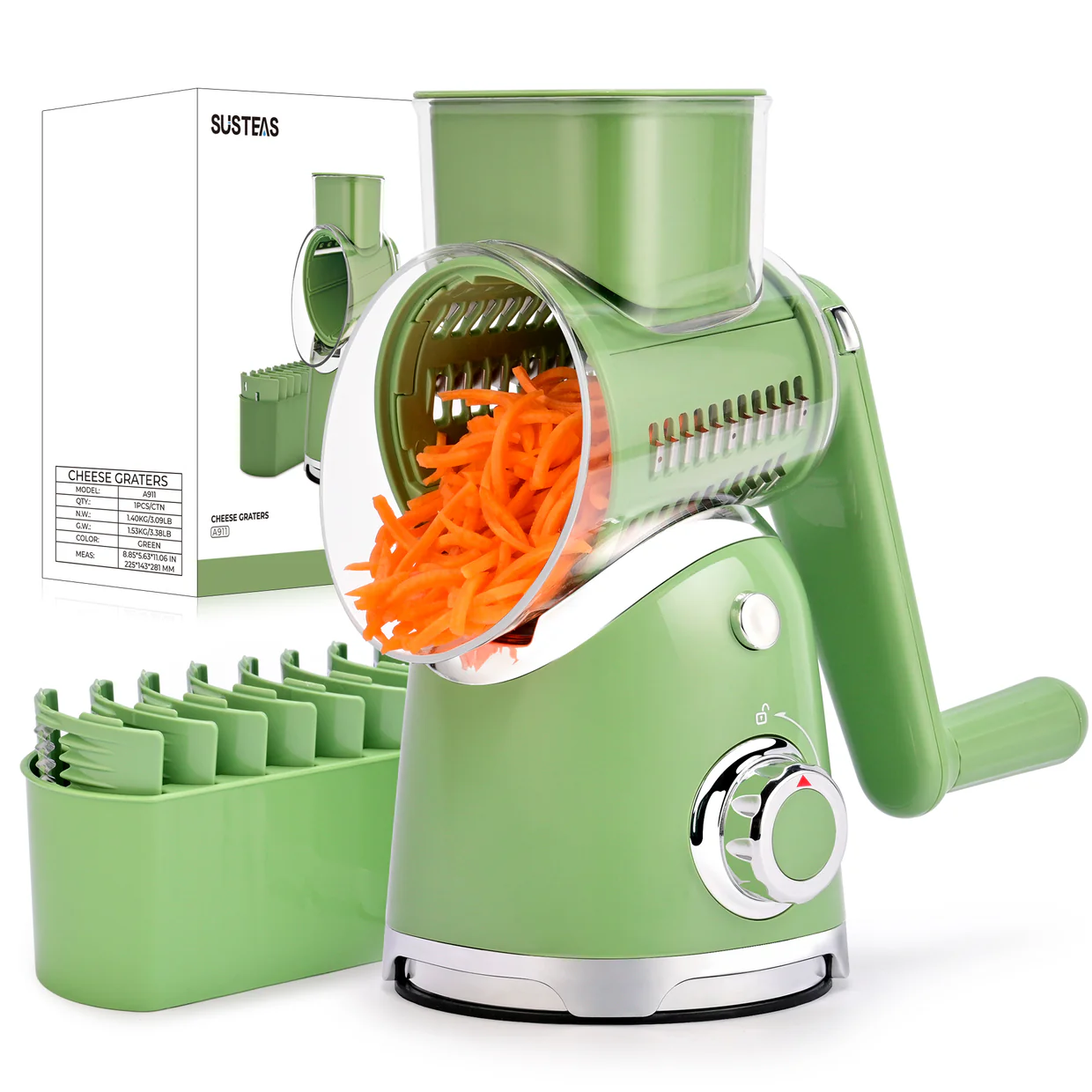 Rotary Cheese Grater & Vegetable Shredder