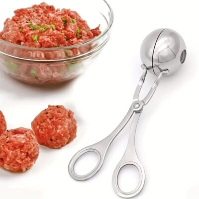 Stainless Steel Meatball Scoop | Non-Stick Dough & Cake Pop Maker
